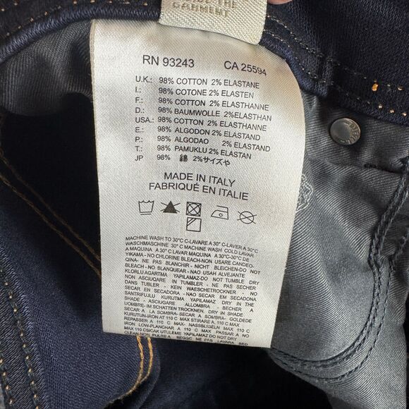 Diesel Men's Skinny Jeans - Dark Blue with Black Patch - Picture 11 of 15